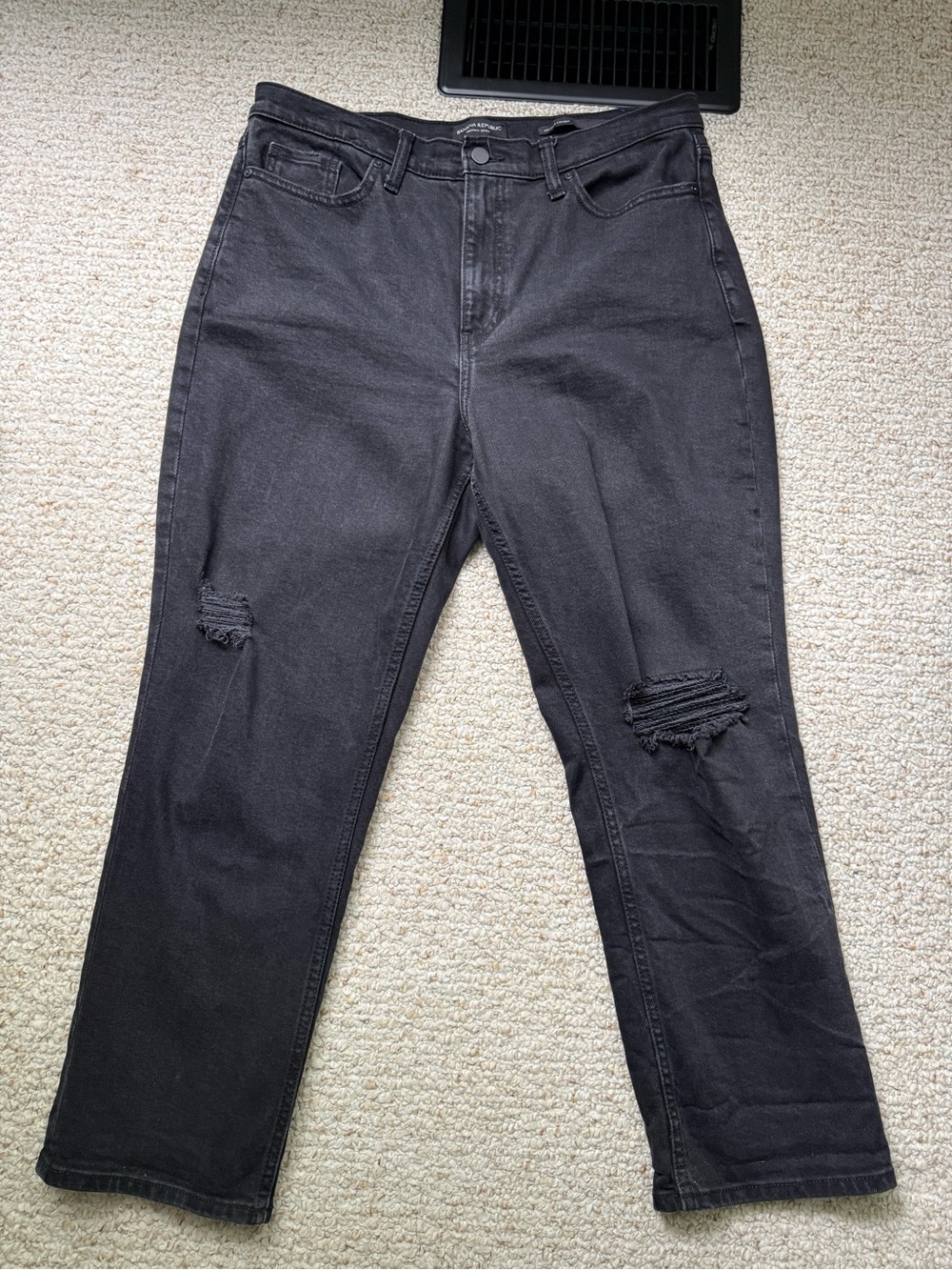 Banana Republic Women’s Black Distressed Jeans